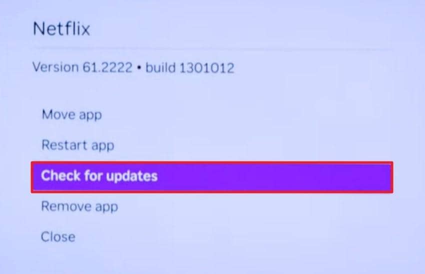 check for netflix updates on tv