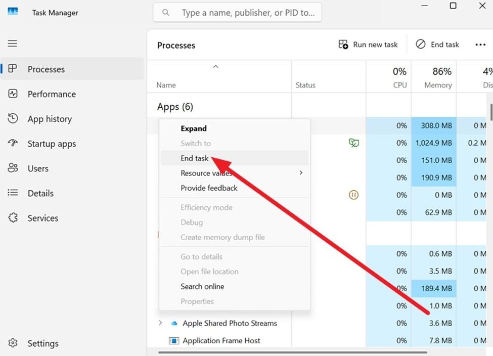 end netflix and reassess on pc