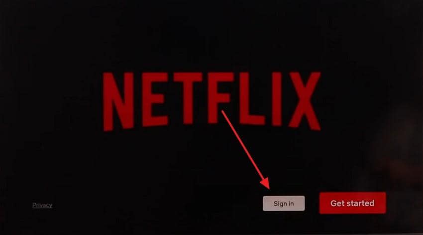 sign in netflix on samsung tv