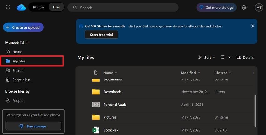 access onedrive web version