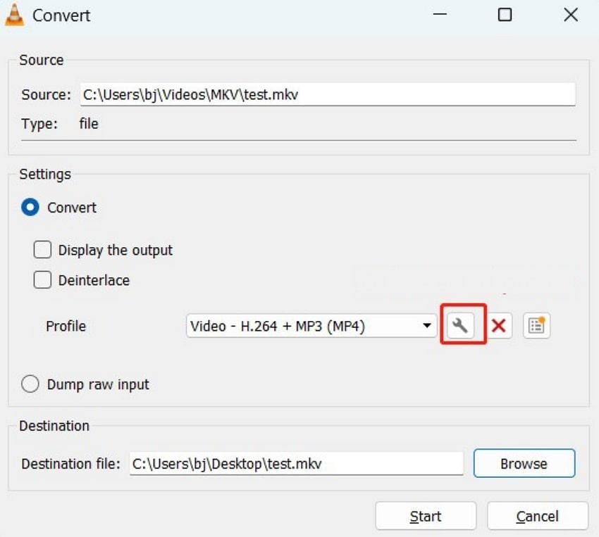 access profile edition on vlc