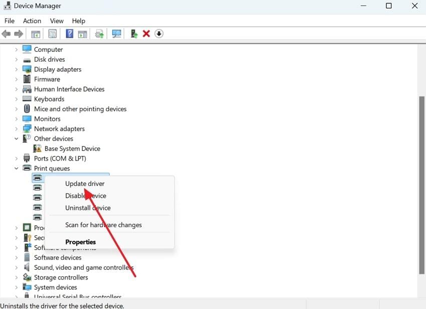 choose update driver