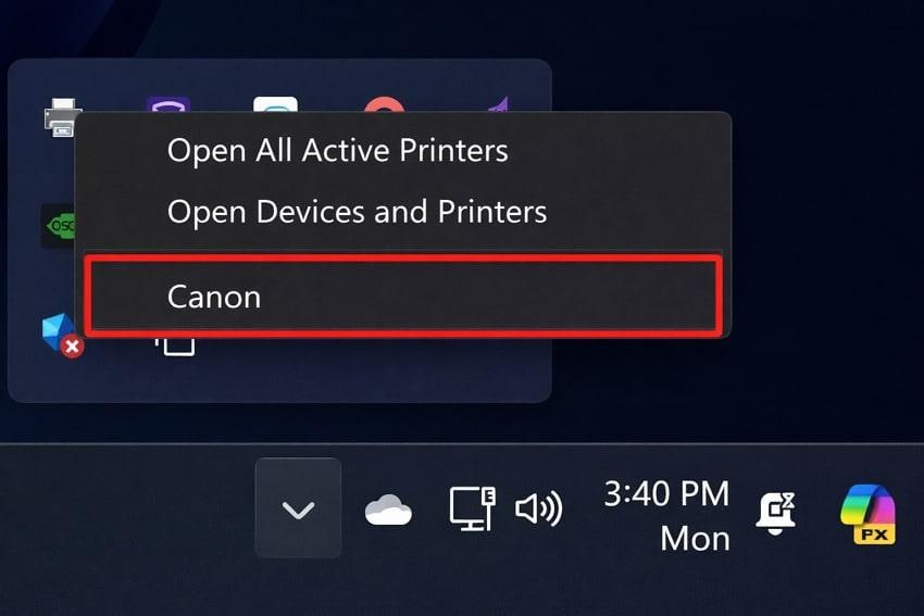 open canon prints jobs
