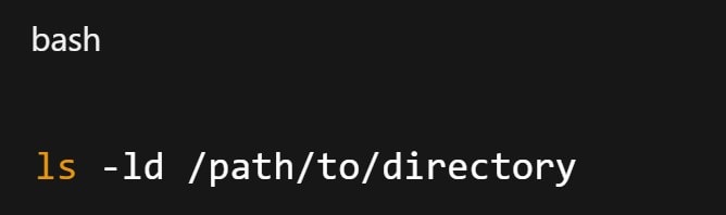 verify directory ownership