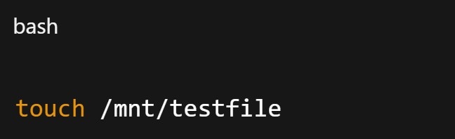 confirm if the file system allows writing