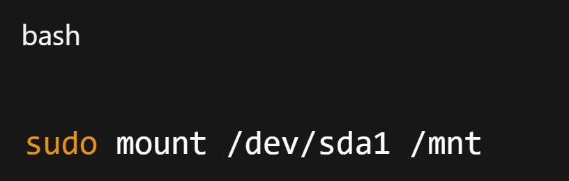 remount the partition