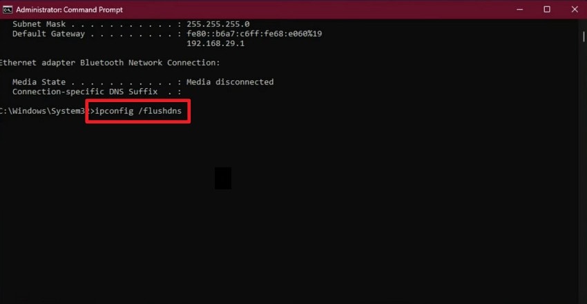 type command on command prompt