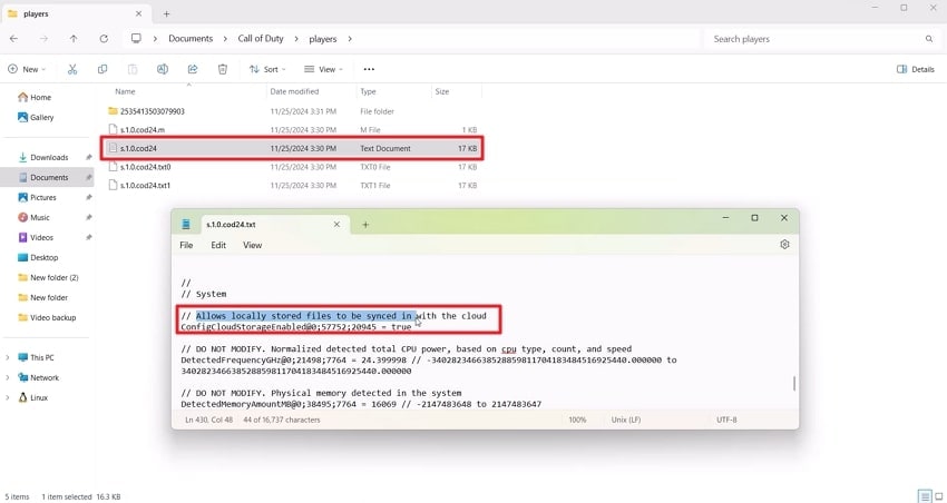 fix the configuration path