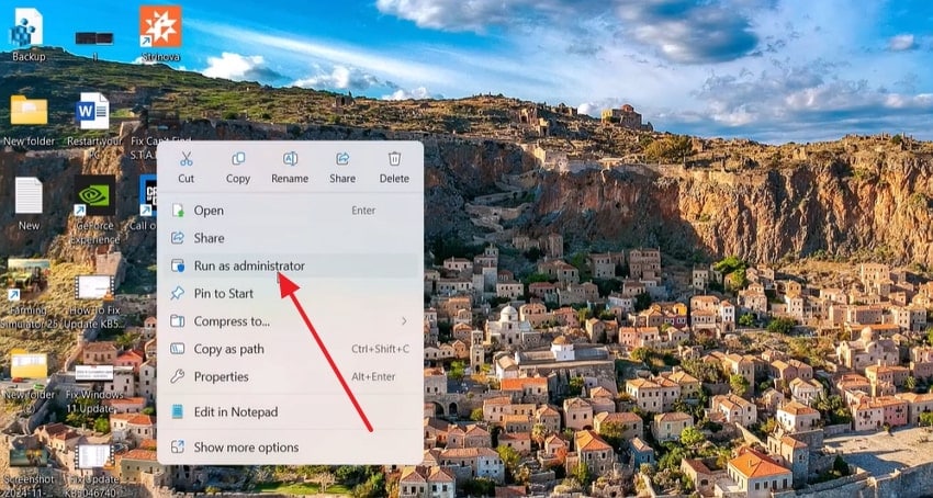 run game as administrator