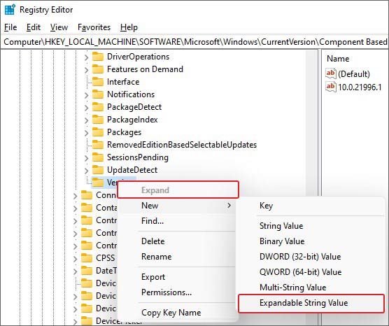 open string value option