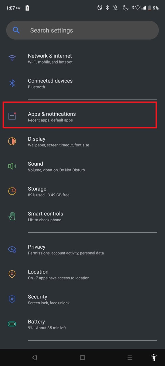 pen apps and notifications on android