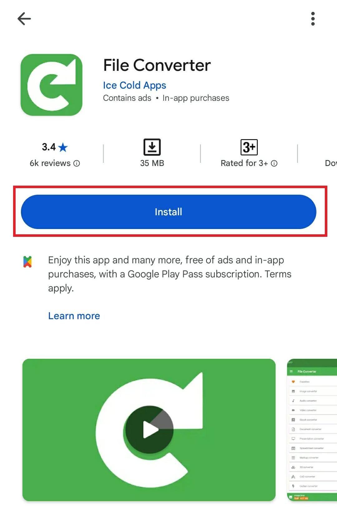install file converter