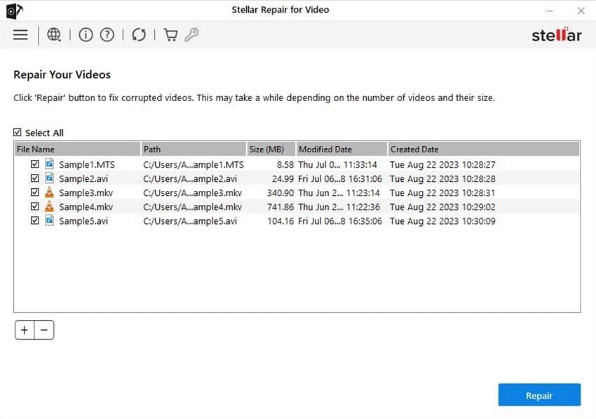 stellar avi file fixer