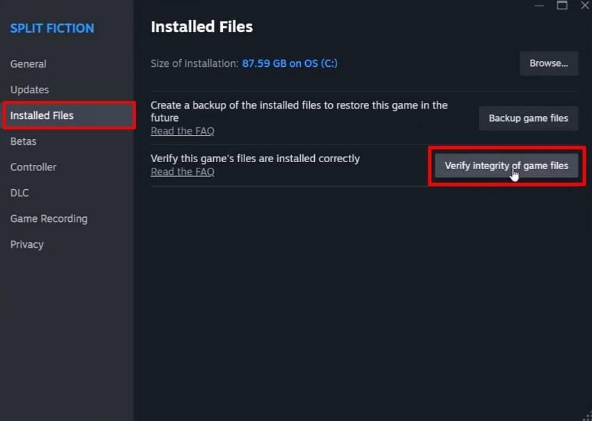 verify game files integrity