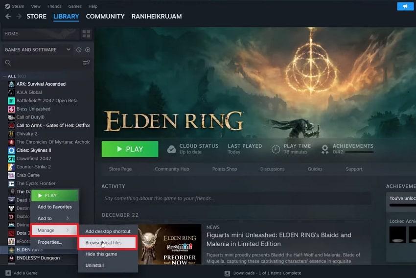 browse game local files