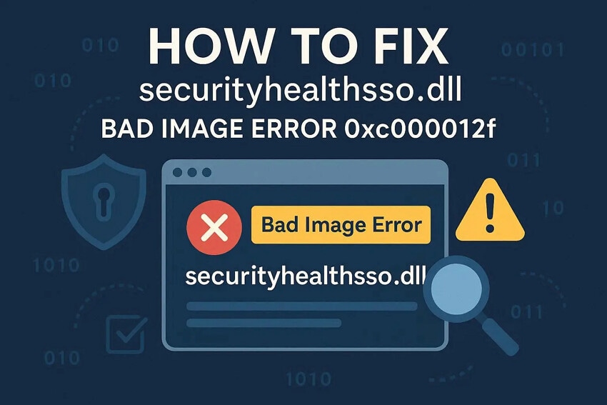 How to Fix SecurityHealthSSO.dll Bad Image Error 0xc000012f on Windows