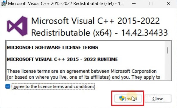 install visual c++
