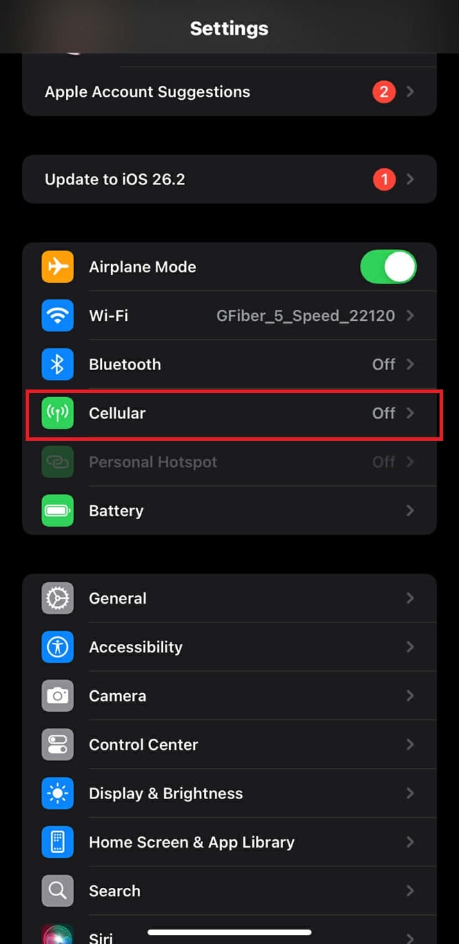 cellular data