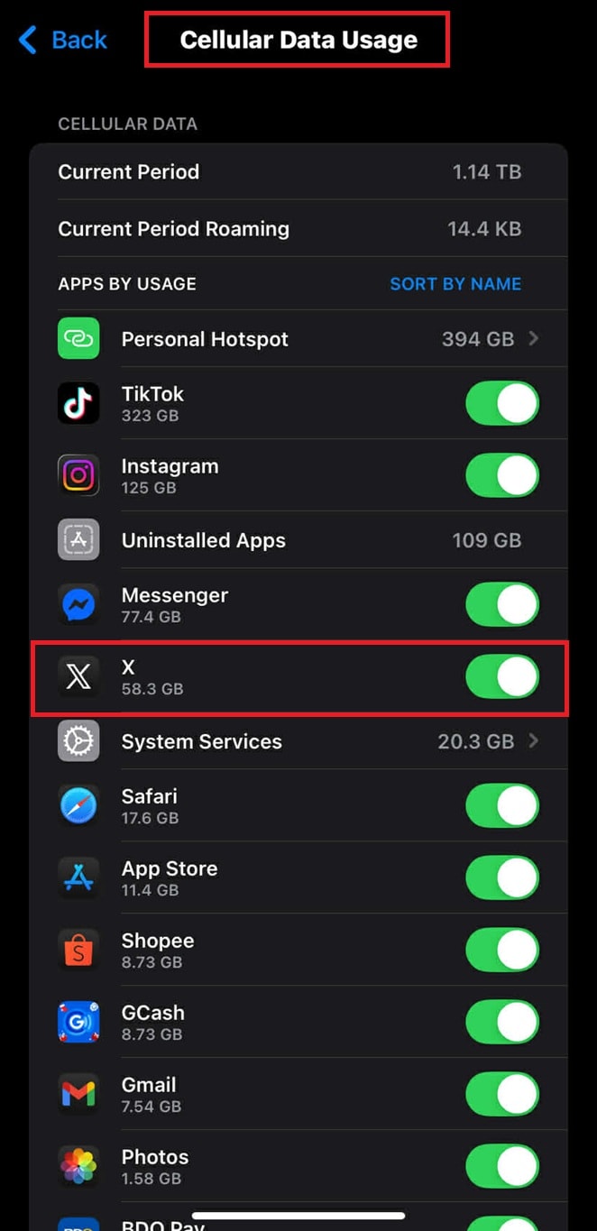 enable cellular for twitter