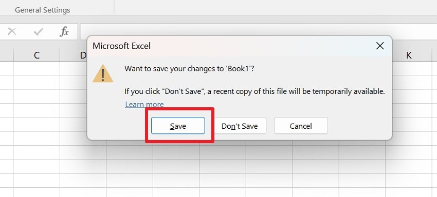 pick the save button