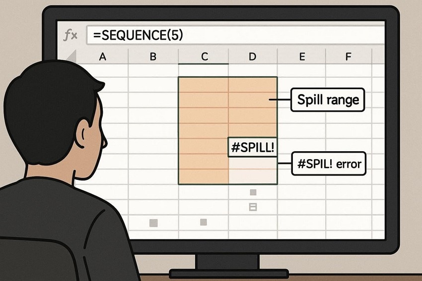 what is spill excel error