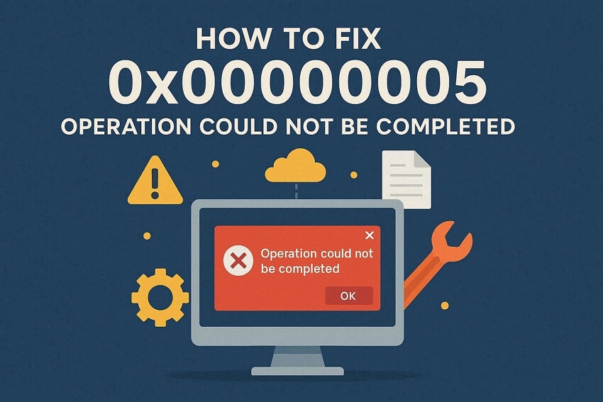 Step-by-Step Guide to Fix 0x00000005 Operation Could Not Be Completed
