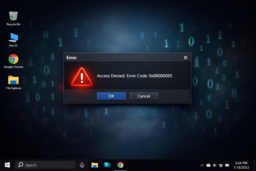real reasons 0x00000005 error in windows