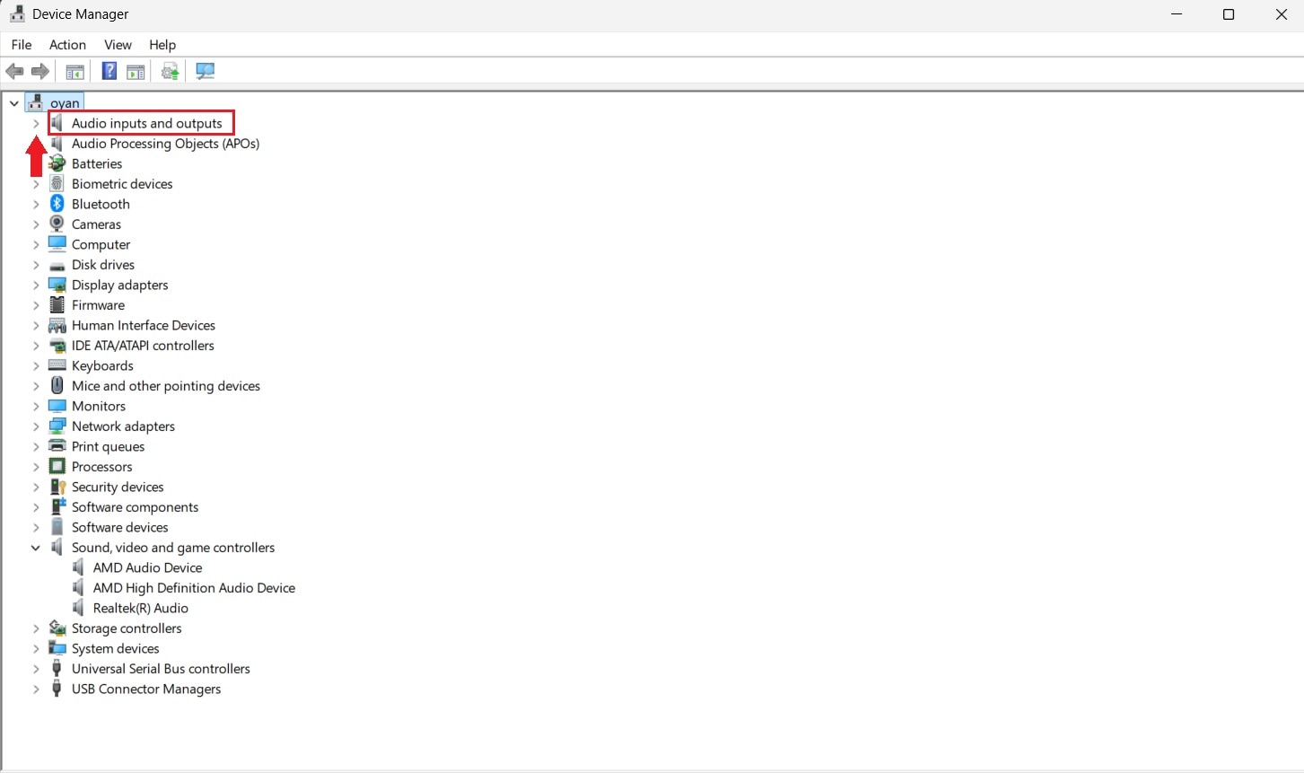 audio inputs and outputs
