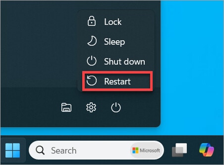 restart pc