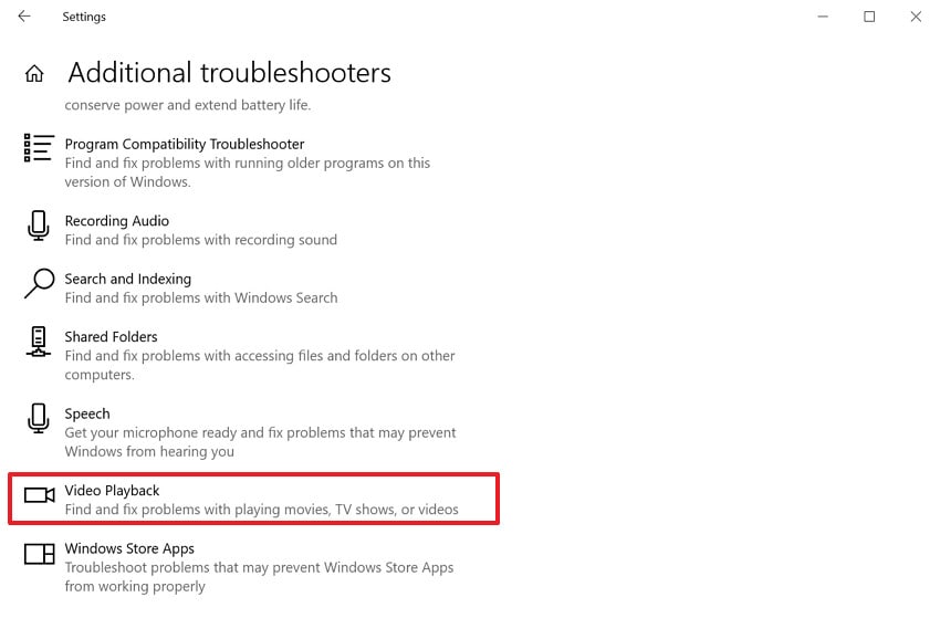 run graphics troubleshooter settings