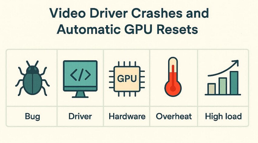 common causes behind video driver crash