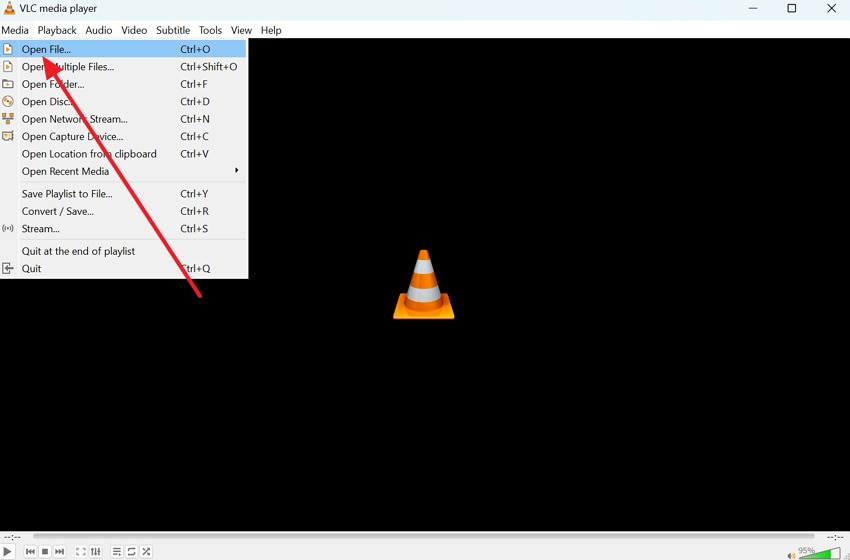 play video in vlc