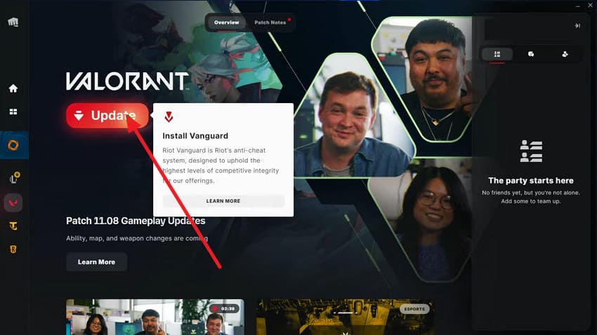 install vanguard automatically