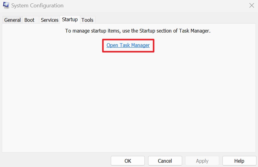 open task manager
