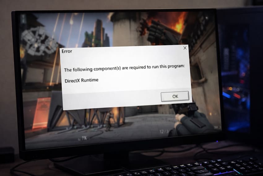 understanding the directx runtime error