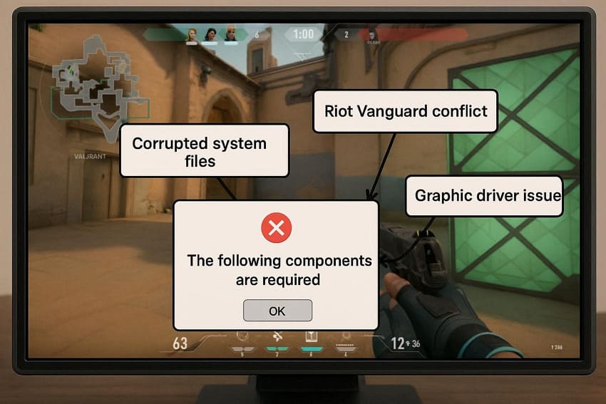 reasons for directx runtime valorant error