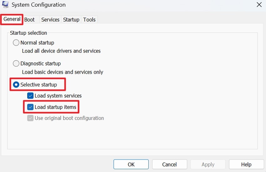 untick the given options