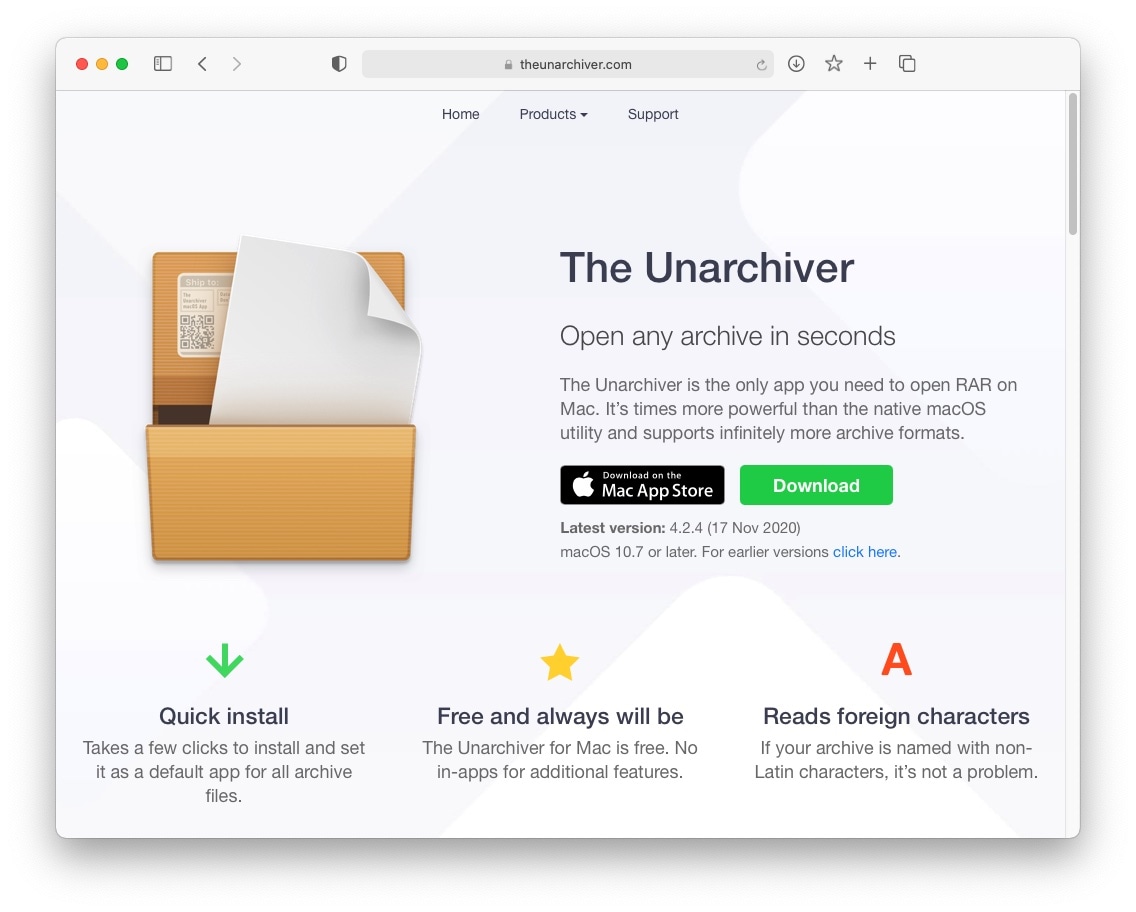 download unarchiver
