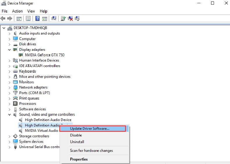 update driver software