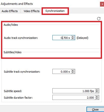 audio track synchronization windows