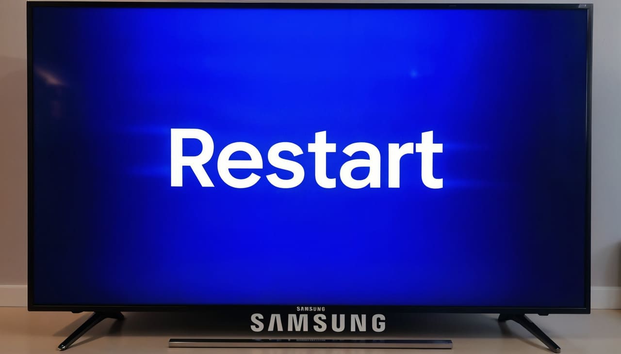 restart samsung tv