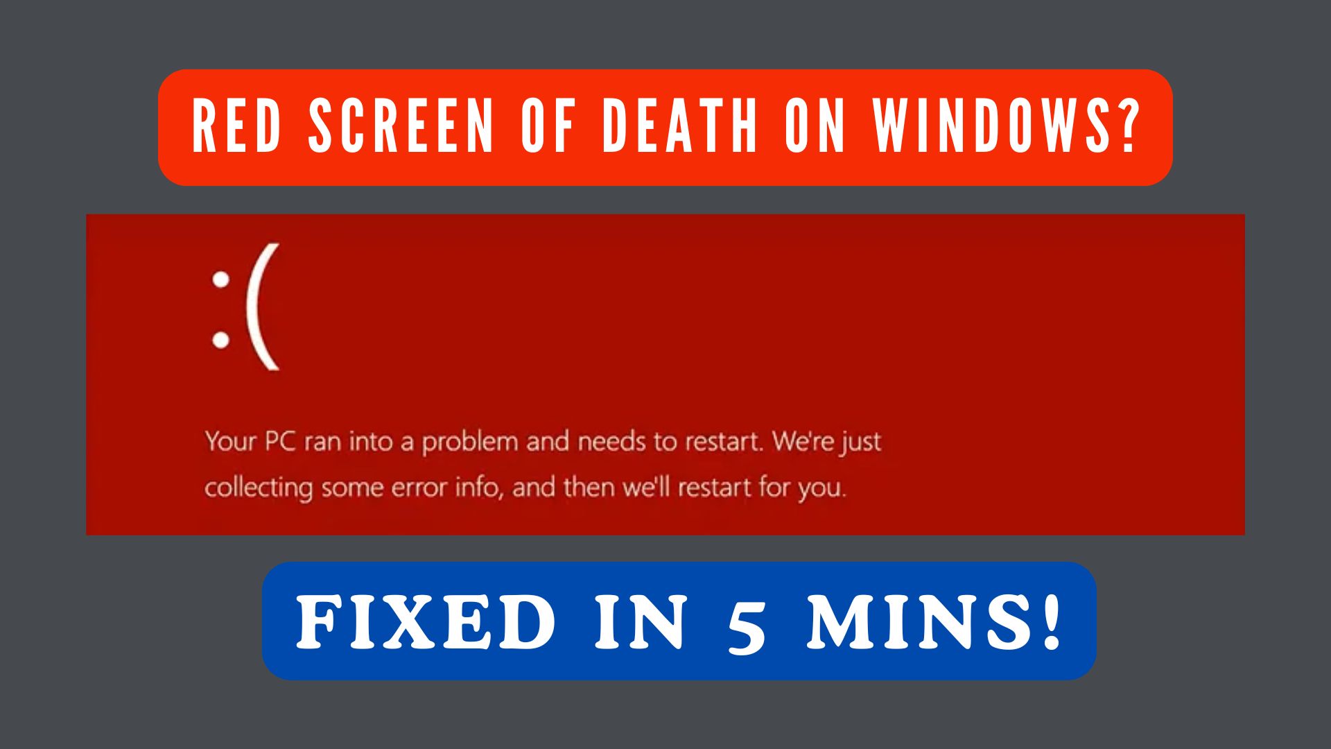 How to Fix the Red Screen of Death on Windows