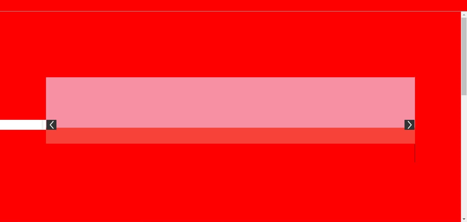 flickering red screen