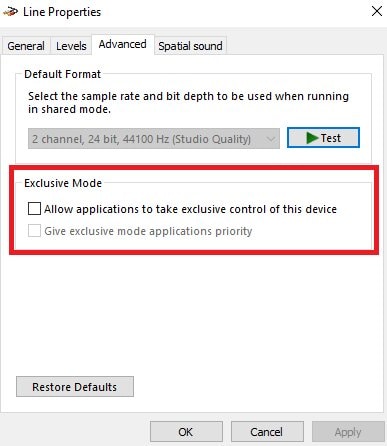 turn off spatial sound