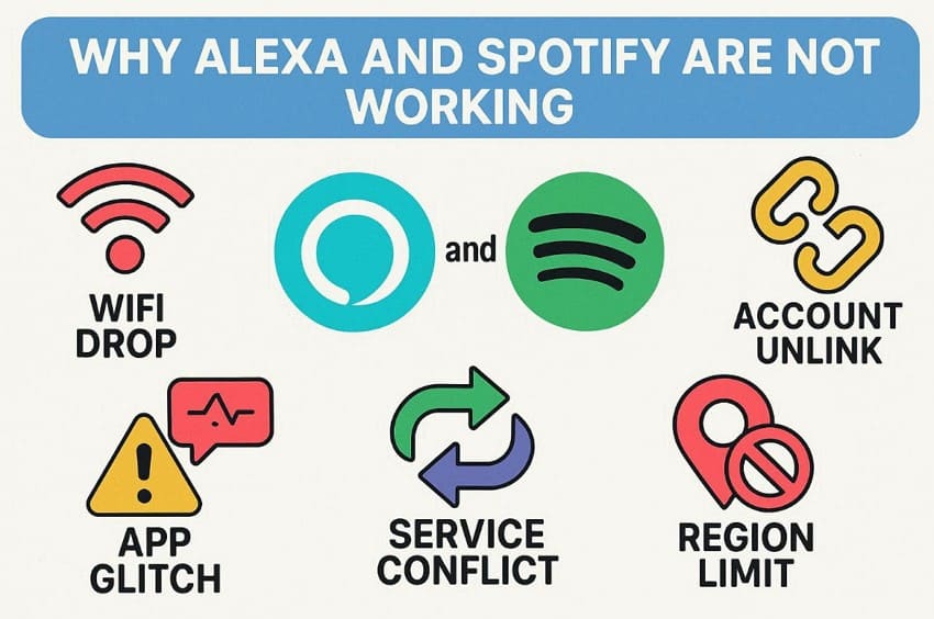 causes behind alexa not playing error