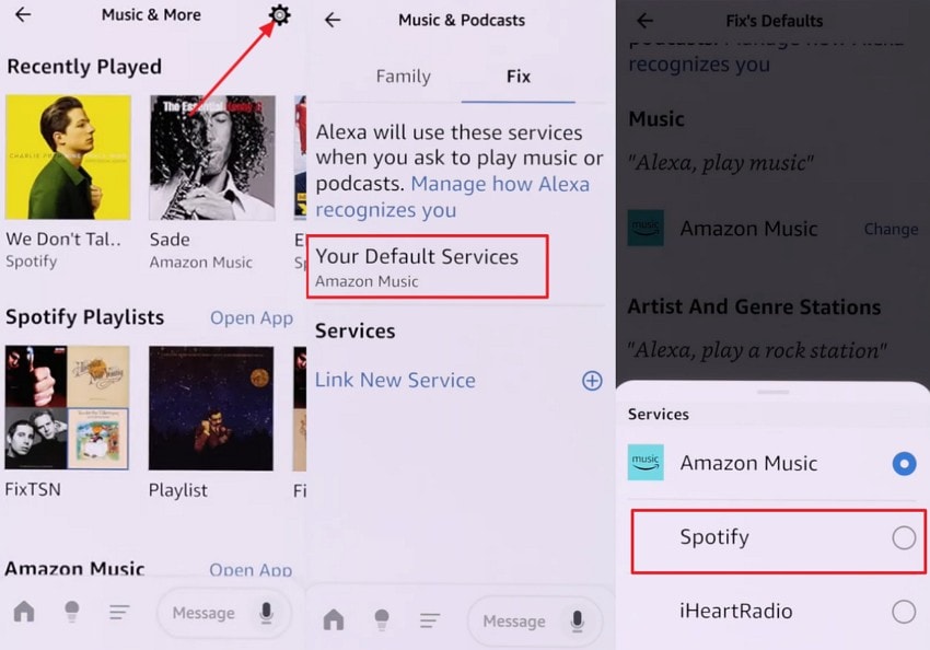 set spotify as default