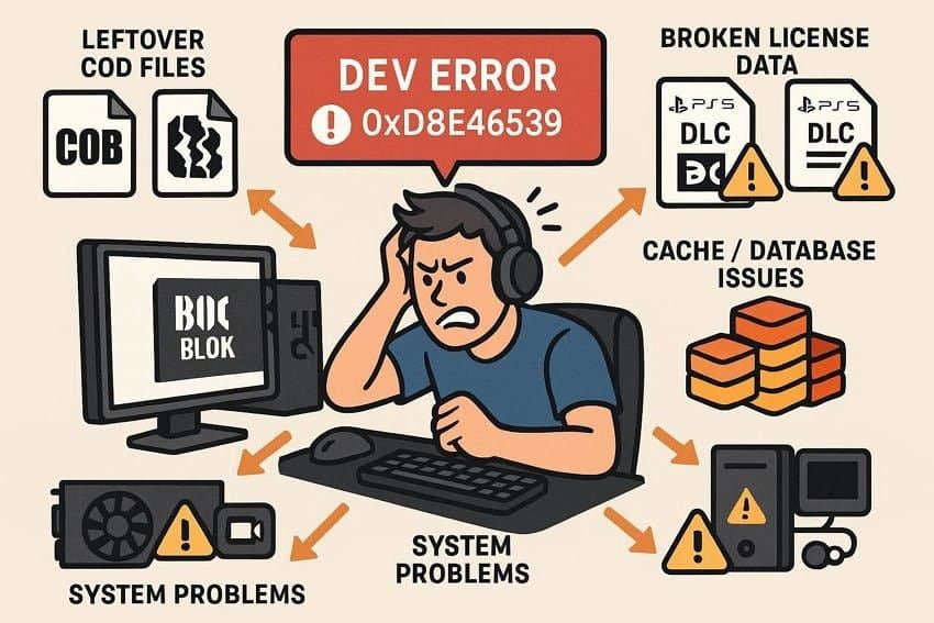 what is dev error 0xd8e46539