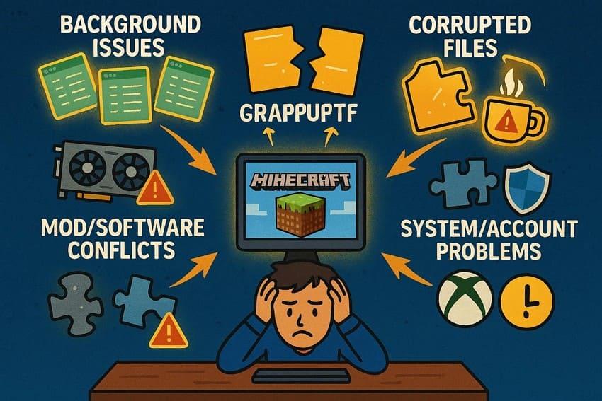 why minecraft is not launching