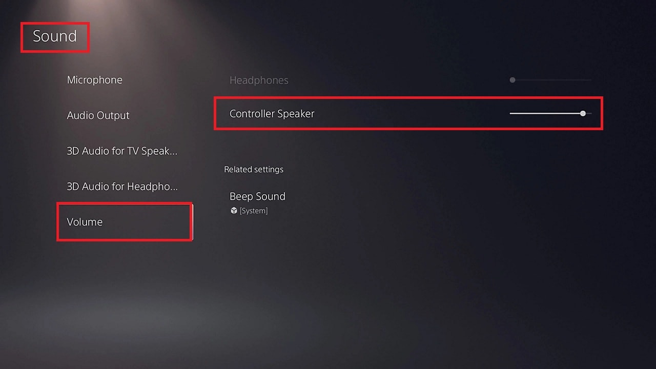 audio output settings