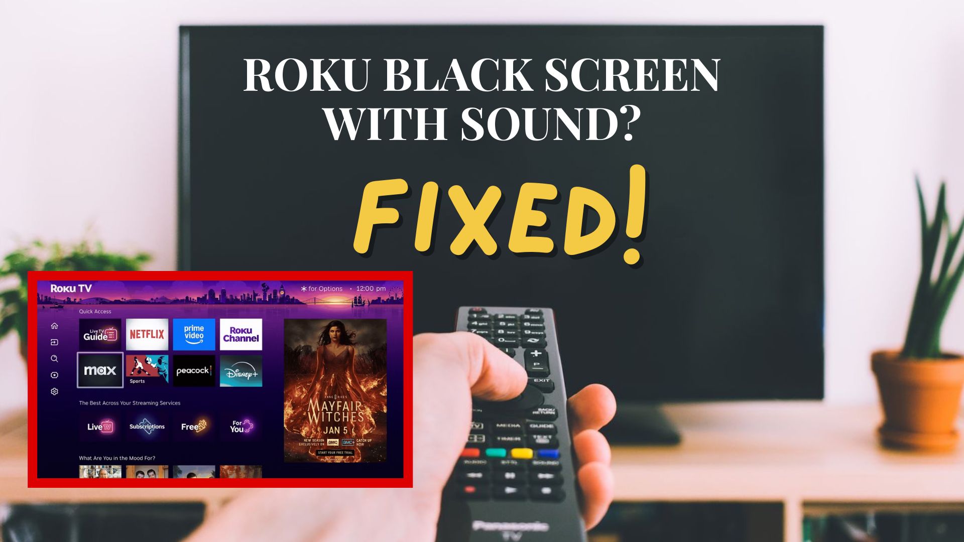 Roku Black Screen With Sound: Causes, Fixes, and How to Restore Video Playback